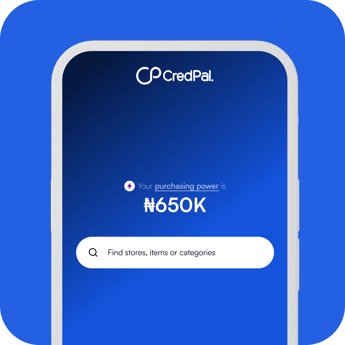 Shop with CredPal app